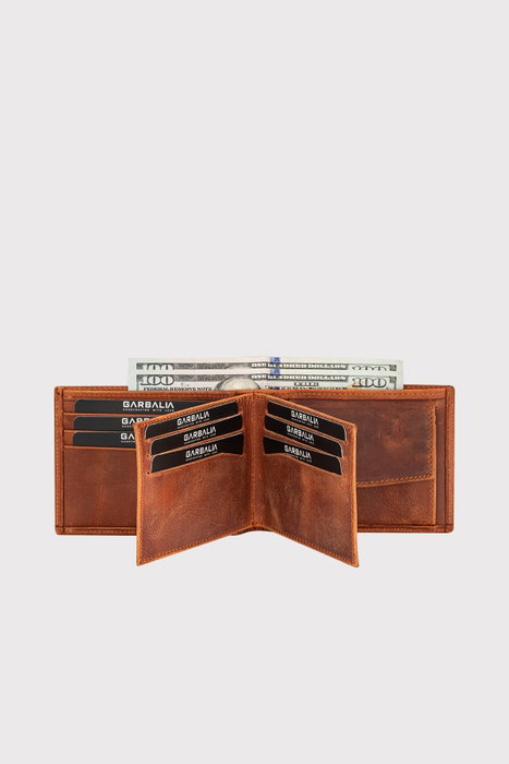 Zoozie Bags Cartera de Piel Genuina para Hombre Color Tan